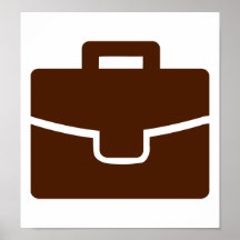 Briefcase bag poster