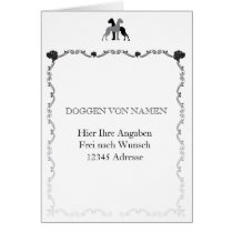 Briefpapier Doggen Card