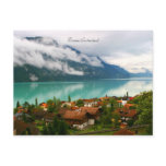 Brienz Switzerland & bluish green lake Brienzersee Post Cards