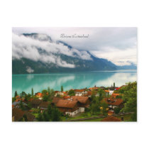 Brienz Switzerland & bluish green lake Brienzersee Post Cards