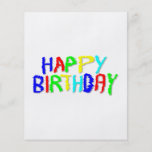 Bright and Colourful. Happy Birthday. Flyers