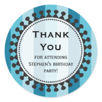 Bright Awnings Blue Thank You Sticker