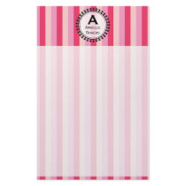 Bright Awnings Pink Stationery