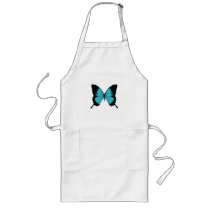 Bright Blue & Black Butterfly Original Colours Aprons