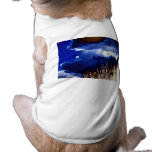 Bright Blue&Brown Storm and Glowing Branches by KL pet clothing