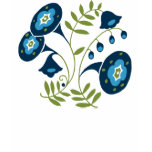 Bright Blue Flower Pattern t-shirts
