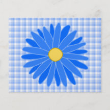 Bright Blue Flower. Personalised Flyer