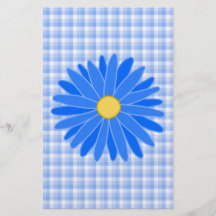 Bright Blue Flower. Personalized Flyer