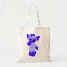 Bright Blue Kitty Bags