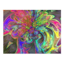 Bright Burst of Colour – Salmon & Indigo Deva Post Cards