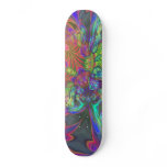 Bright Burst of Colour – Salmon & Indigo Deva Skate Deck
