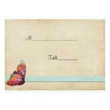 Bright Butterfly Table Place Card Business Card