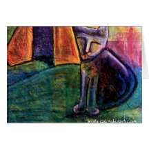 bright cat blank card