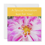 Bright Colorful Invitations Orange Pink Dahlias