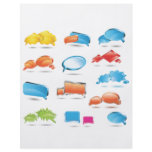 Bright Colorful Text Baloons.ai Custom Flyer