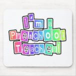 Bright Colors Preschool Teacher Mouse Pad