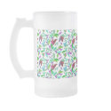 Bright Coloured Mosaic Leaves mugs