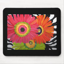 Bright & Colourful Gerbera Daisies Mousemat