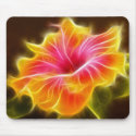 Bright Colourful Hibiscus Flower mousepads