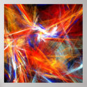 Bright colourful strokes - Poster posters