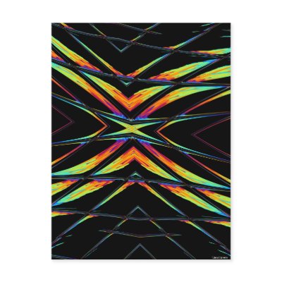 bright colours-7 postcard by ArtbyLina