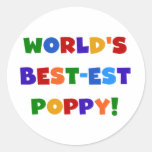 Bright Colours World's Best-est Poppy Gifts Sticker