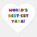 Bright Colours World's Best-est Yaya Gifts Stickers
