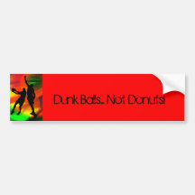 Bright Court Lights and Basketball Duo Bumper Sticker