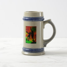 Bright Court Lights and Basketball Duo Mugs