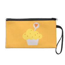 Bright Cupcake Wristlet Purse