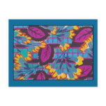 Bright Deco Floral Postcards