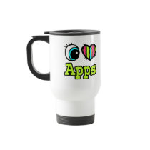 Bright Eye Heart I Love Apps Coffee Mug
