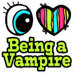 Bright Eye Heart I Love Being a Vampire photo sculptures