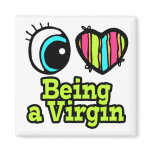 Bright Eye Heart I Love Being a Virgin magnets