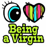 Bright Eye Heart I Love Being a Virgin photo sculptures