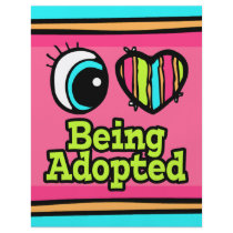 Bright Eye Heart I Love Being Adopted Personalised Flyer