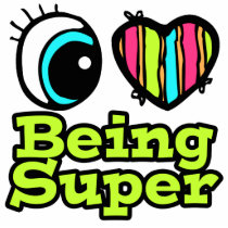 Bright Eye Heart I Love Being Super Acrylic Cut Outs