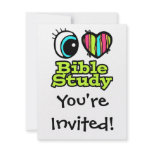 Bright Eye Heart I Love Bible Study Personalized Invitations