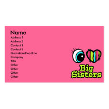 Bright Eye Heart I Love Big Sisters Business Cards