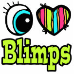 Bright Eye Heart I Love Blimps Photo Sculptures