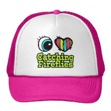 Bright Eye Heart I Love Catching Fireflies Trucker Hat