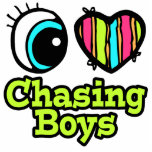 Bright Eye Heart I Love Chasing Boys photo sculptures