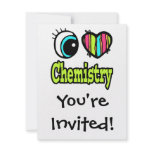 Bright Eye Heart I Love Chemistry invitations