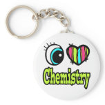 Bright Eye Heart I Love Chemistry keychains