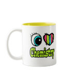 Bright Eye Heart I Love Chemistry mugs
