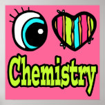 Bright Eye Heart I Love Chemistry posters