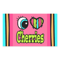 Bright Eye Heart I Love Cherries Stickers