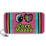 Bright Eye Heart I Love Corn Mazes Travel Speaker