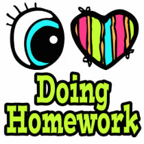 Bright Eye Heart I Love Doing Homework Cut Outs