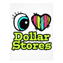 Bright Eye Heart I Love Dollar Stores Personalised Invite